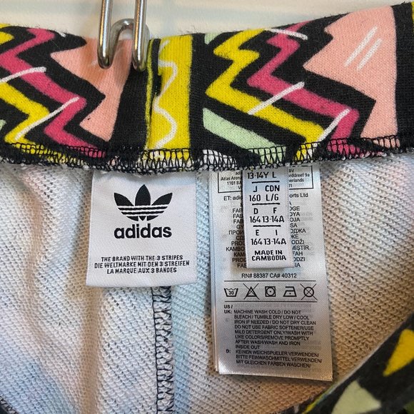 Adidas Multicolored Cotton Shorts w/ Pockets - Picture 2 of 4